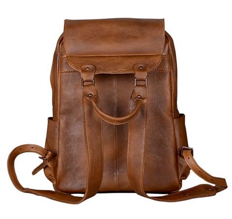 leather diaper backpack